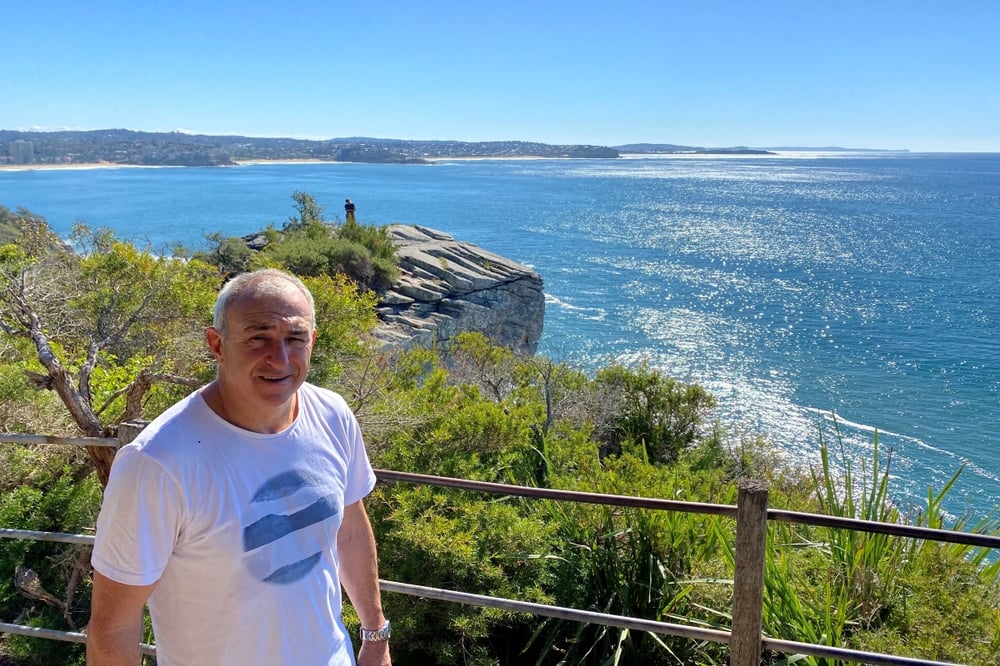 William near his home in Sydney's Northern Beaches